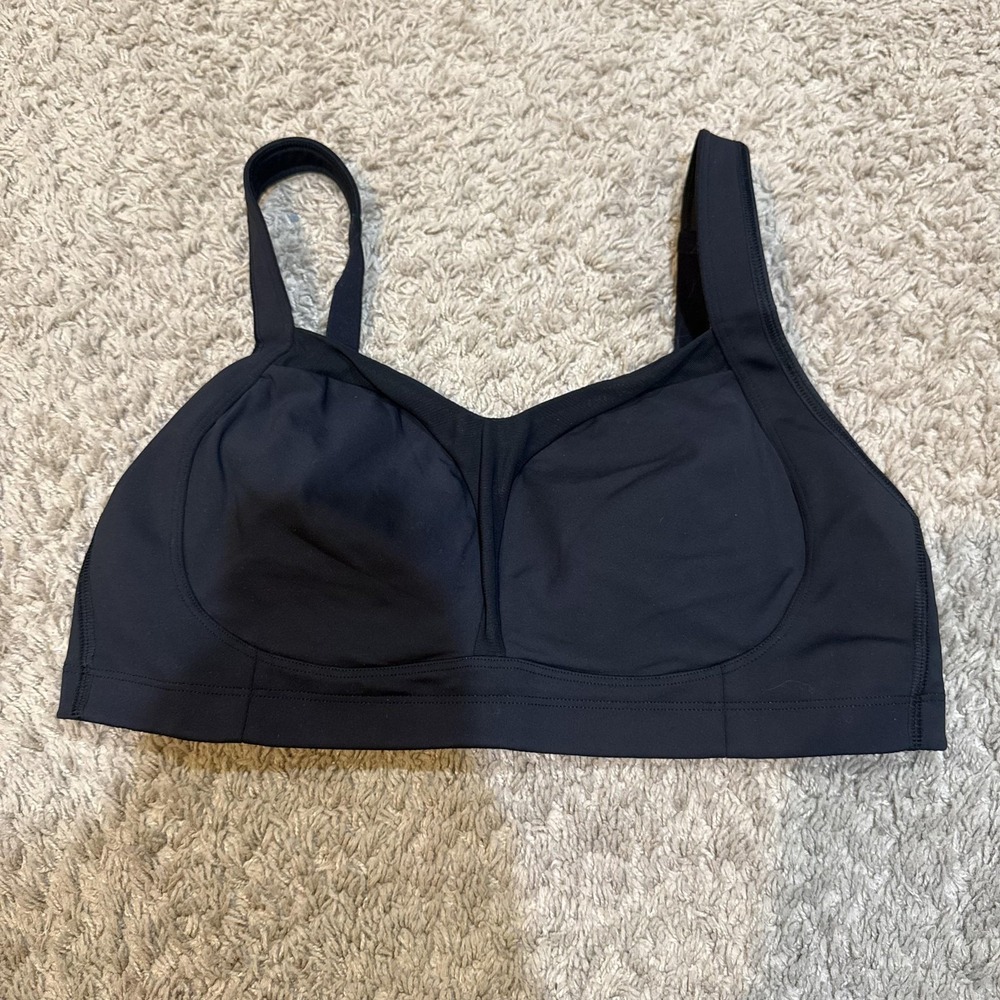 Lululemon Sports Bra Womens
38D Black High Support Adjustable Padded Athletic